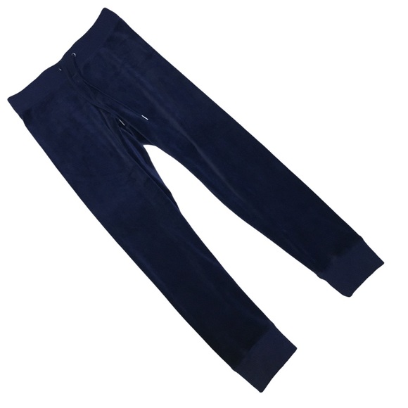 🆕CHAMPION “Elite” Navy Blue Velour Joggers, Size Medium - Picture 4 of 11